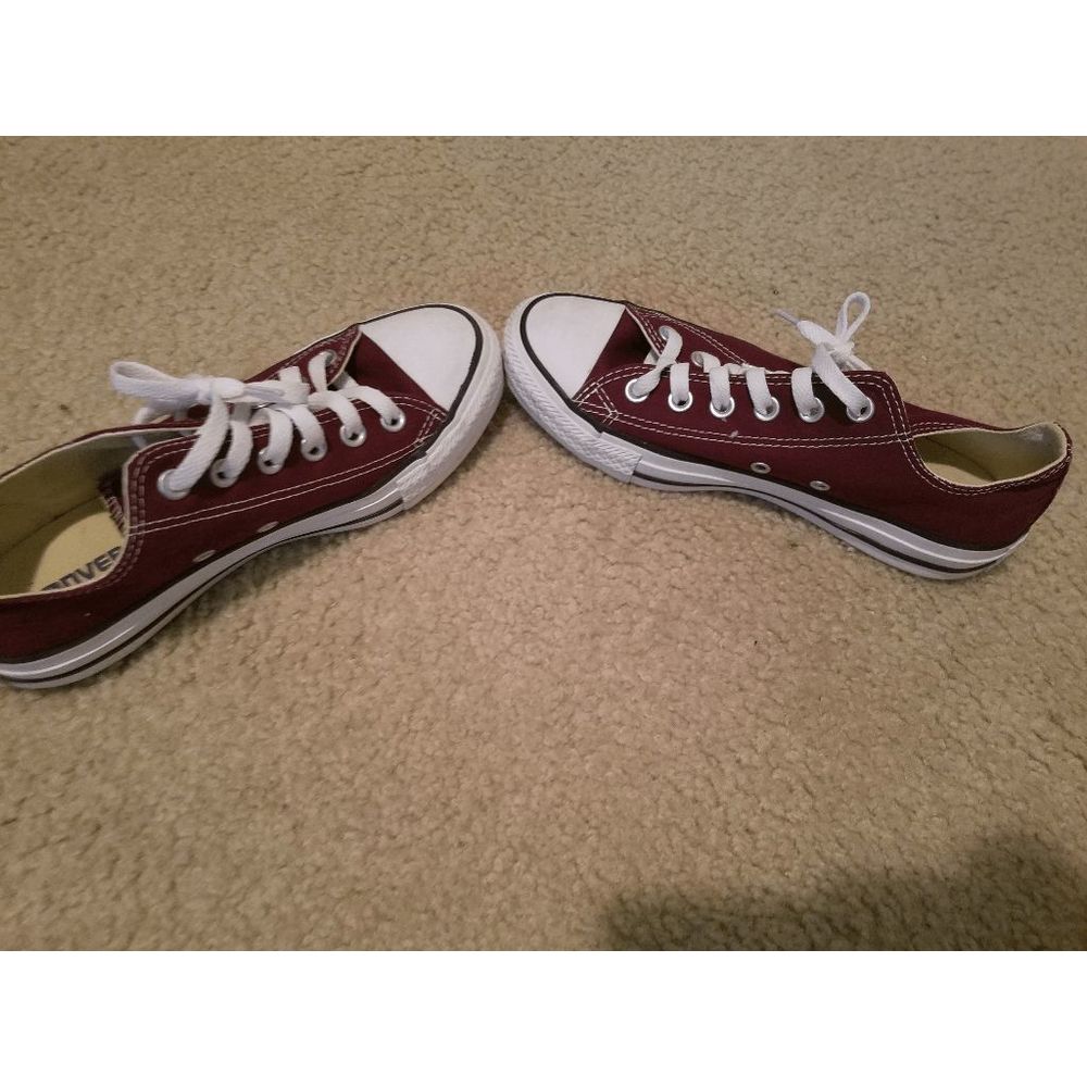 Converse All Star Purple Casual Shoes Sneakers Unisex Woman Size 7 Mens 5 EUC